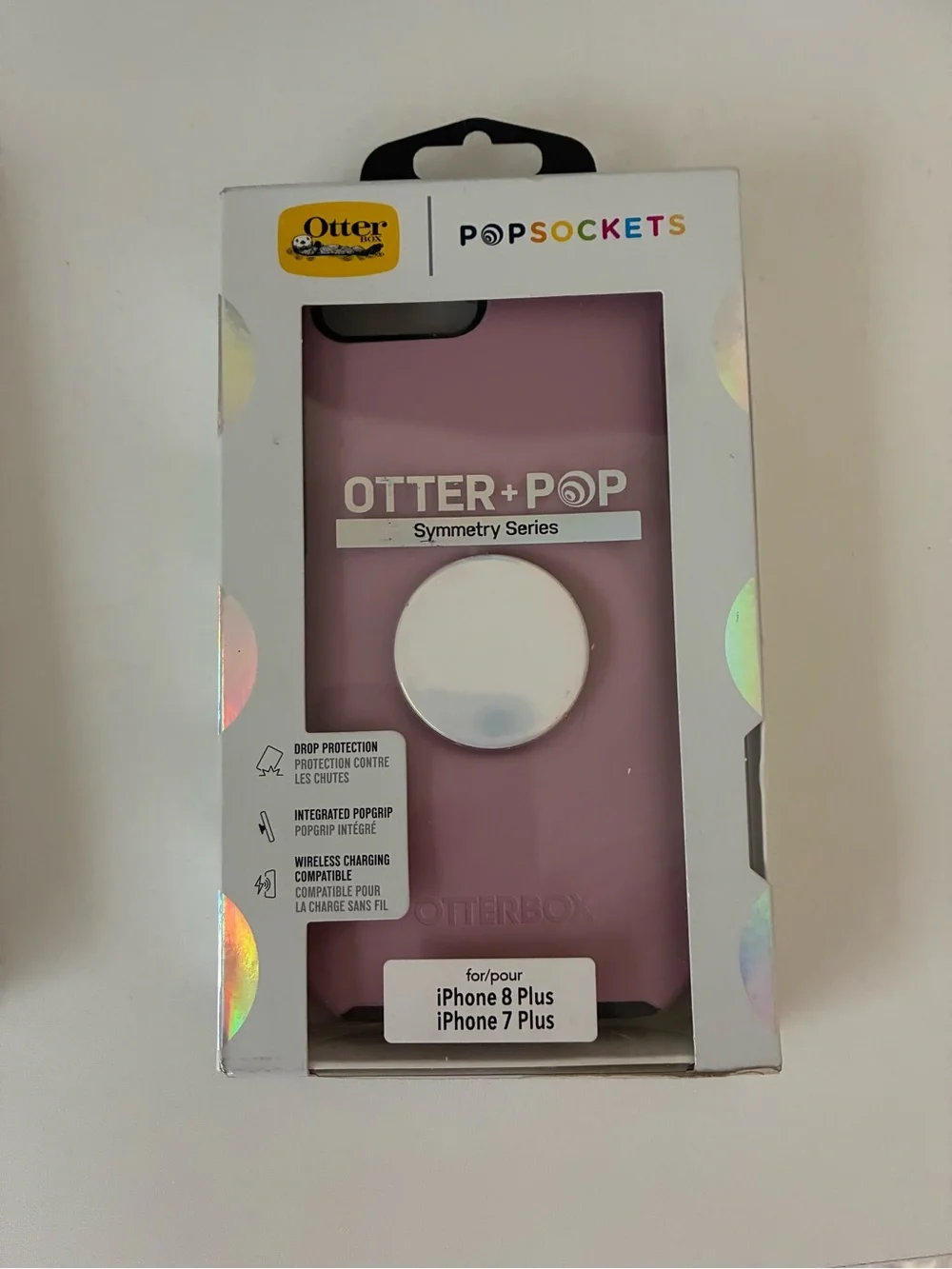 OtterBox Otter+Pop Symmetry Series Phone Case with PopSocket - Pink & Black